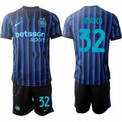 Men Internazionale 2026 Soccer Jerseys BlueBlack #32 DIMARCO