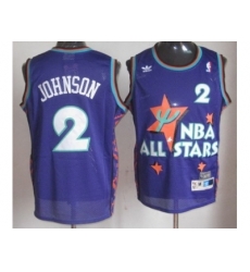 NBA 95 All Star #2 Johnson Purple Jerseys NBA 95 All Star #2 Johnson Purple Jerseys