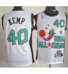 Seattle SuperSonics #40 Shawn Kemp 1995 All Star White NBA Jerseys Seattle SuperSonics #40 Shawn Kemp 1995 All Star White NBA Jerseys