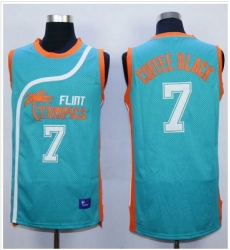 Flint Tropics #7 Coffee Black Blue Semi-Pro Movie Stitched Basketball Jersey Flint Tropics #7 Coffee Black Blue Semi-Pro Movie Stitched Basketball Jersey
