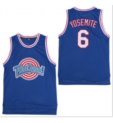 Tune Squad 6 Yosemite Blue Stitched Movie Basketball Jersey Tune Squad 6 Yosemite Blue Stitched Movie Basketball Jersey