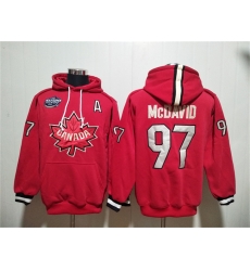 Men Team Canada 97 Connor McDavid Red Ageless Must Have Lace Up Pullover Hoodie