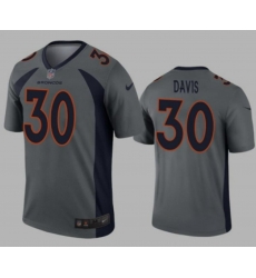 Broncos #30 Davis Gray Jersey Broncos #30 Davis Gray Jersey