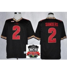 Florida State Seminoles (FSU) 2 Deion Sanders Black College Football NCAA Jerseys 2014 Vizio BCS National Championship Game Patch Florida State Seminoles (FSU) 2 Deion Sanders Black College Football NCAA Jerseys 2014 Vizio BCS National Championship Game Patch
