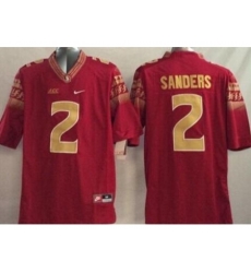 Florida State Seminoles (FSU) #2 Deion Sanders Red Stitched NCAA Limited Jersey Florida State Seminoles (FSU) #2 Deion Sanders Red Stitched NCAA Limited Jersey