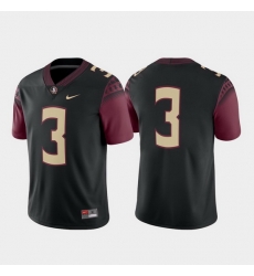 Men Florida State Seminoles 3 Black Game Alternate Jersey Men Florida State Seminoles 3 Black Game Alternate Jersey