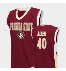 Men Florida State Seminoles Brandon Allen Red Fadeaway College Basketball Jersey Men Florida State Seminoles Brandon Allen Red Fadeaway College Basketball Jersey