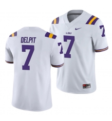 LSU Tiger Grant Delpit White College Football Men'S Jersey LSU Tiger Grant Delpit White College Football Men'S Jersey