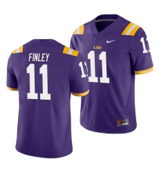 LSU Tiger Tj Finley Purple Game Men'S Jersey LSU Tiger Tj Finley Purple Game Men'S Jersey
