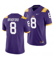 LSU Tiger Tre Bradford Purple Game Men'S Jersey LSU Tiger Tre Bradford Purple Game Men'S Jersey