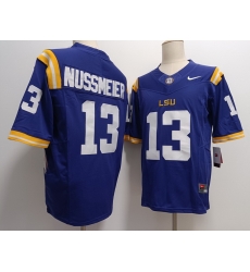 LSU Tigers#13 Garrett Nussmeier Purple F U S E Jersey LSU Tigers#13 Garrett Nussmeier Purple F U S E Jersey