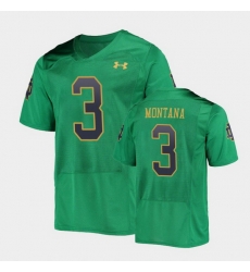 Men Notre Dame Fighting Irish Joe Montana College Football Green Replica Jersey Men Notre Dame Fighting Irish Joe Montana College Football Green Replica Jersey