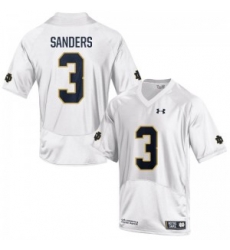 Men Under Armour 3 Limited White C.J. Sanders Notre Dame Fighting Irish Alumni Football Jersey Men Under Armour 3 Limited White C.J. Sanders Notre Dame Fighting Irish Alumni Football Jersey
