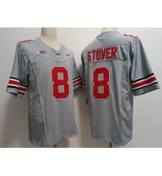 Men Ohio State Buckeyes Cade Stover #8 Gray 2023 F U S E NCAA Stitched Football Jersey Men Ohio State Buckeyes Cade Stover #8 Gray 2023 F U S E NCAA Stitched Football Jersey