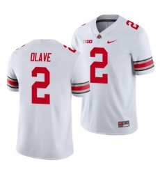 Ohio State Buckeyes Chris Olave White Game Men'S Jersey Ohio State Buckeyes Chris Olave White Game Men'S Jersey