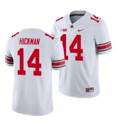 Ohio State Buckeyes Ronnie Hickman White Game Men'S Jersey Ohio State Buckeyes Ronnie Hickman White Game Men'S Jersey