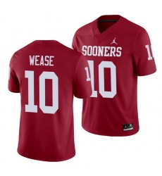 Oklahoma Sooners Theo Wease Crimson Alumni Men'S Jersey Oklahoma Sooners Theo Wease Crimson Alumni Men'S Jersey