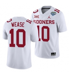 Oklahoma Sooners Theo Wease White 2020 Cotton Bowl Classic College Football Jersey Oklahoma Sooners Theo Wease White 2020 Cotton Bowl Classic College Football Jersey
