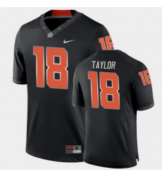 Men Oklahoma State Cowboys Shaun Taylor College Football Black Game Jersey Men Oklahoma State Cowboys Shaun Taylor College Football Black Game Jersey