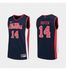 Men Ole Miss Rebels Kj Buffen Navy Replica College Basketball Jersey Men Ole Miss Rebels Kj Buffen Navy Replica College Basketball Jersey