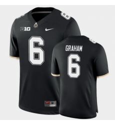 Men Purdue Boilermakers Jalen Graham College Football Game Black Jersey Men Purdue Boilermakers Jalen Graham College Football Game Black Jersey