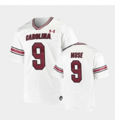 Men South Carolina Gamecocks Nick Muse Replica White Premiere Football Jersey Men South Carolina Gamecocks Nick Muse Replica White Premiere Football Jersey