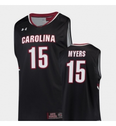 Men South Carolina Gamecocks Wesley Myers Black Replica College Basketball Jersey Men South Carolina Gamecocks Wesley Myers Black Replica College Basketball Jersey