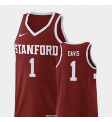 Men Stanford Cardinal Daejon Davis Wine Replica College Basketball Jersey Men Stanford Cardinal Daejon Davis Wine Replica College Basketball Jersey