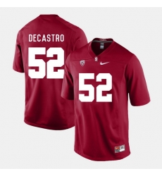 Men Stanford Cardinal David Decastro College Football Cardinal Jersey Men Stanford Cardinal David Decastro College Football Cardinal Jersey