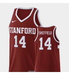 Men Stanford Cardinal Marcus Sheffield Wine Replica College Basketball Jersey Men Stanford Cardinal Marcus Sheffield Wine Replica College Basketball Jersey