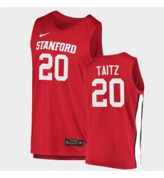 Men Stanford Cardinal Noah Taitz College Basketball Red 2020 21 Jersey Men Stanford Cardinal Noah Taitz College Basketball Red 2020 21 Jersey