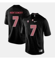 Men Stanford Cardinal Ty Montgomery College Football Black Jersey Men Stanford Cardinal Ty Montgomery College Football Black Jersey