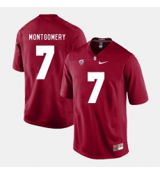 Men Stanford Cardinal Ty Montgomery College Football Cardinal Jersey Men Stanford Cardinal Ty Montgomery College Football Cardinal Jersey