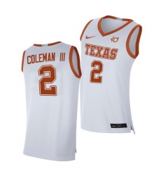 Texas Longhorns Matt Coleman Iii White Alumni Player Texas Longhorns Jersey Texas Longhorns Matt Coleman Iii White Alumni Player Texas Longhorns Jersey