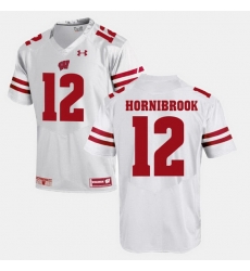 Men Wisconsin Badgers Alex Hornibrook Alumni Football Game White Jersey Men Wisconsin Badgers Alex Hornibrook Alumni Football Game White Jersey
