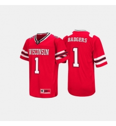 Men Wisconsin Badgers Hail Mary Ii Red Jersey Men Wisconsin Badgers Hail Mary Ii Red Jersey