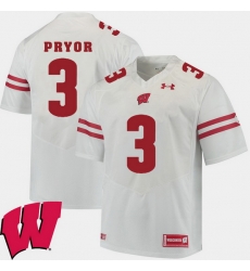 Men Wisconsin Badgers Kendric Pryor White Alumni Football Game Ncaa 2018 Jersey Men Wisconsin Badgers Kendric Pryor White Alumni Football Game Ncaa 2018 Jersey