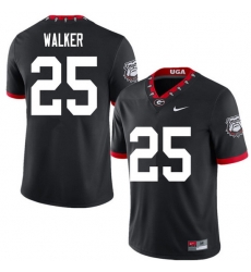2020 Men #25 Quay Walker Georgia Bulldogs Mascot 100th Anniversary College Football Jerseys Sale-Black 2020 Men #25 Quay Walker Georgia Bulldogs Mascot 100th Anniversary College Football Jerseys Sale-Black