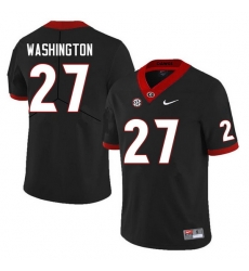 Men #27 C.J. Washington Georgia Bulldogs College Football Jerseys Sale-Black Anniversary Men #27 C.J. Washington Georgia Bulldogs College Football Jerseys Sale-Black Anniversary