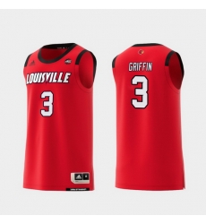 Men Louisville Cardinals Jo Griffin Red Replica College Basketball Jersey Men Louisville Cardinals Jo Griffin Red Replica College Basketball Jersey