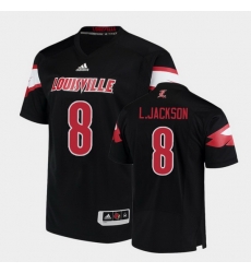 Men Louisville Cardinals Lamar Jackson College Football Black Jersey Men Louisville Cardinals Lamar Jackson College Football Black Jersey