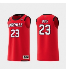 Men Louisville Cardinals Steven Enoch Red Replica College Basketball Jersey Men Louisville Cardinals Steven Enoch Red Replica College Basketball Jersey