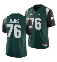 Michigan State Spartans Flozell Adams Green College Football Men Jersey Michigan State Spartans Flozell Adams Green College Football Men Jersey