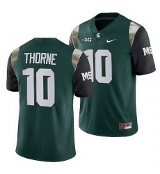 Michigan State Spartans Payton Thorne Green College Football Men Jersey Michigan State Spartans Payton Thorne Green College Football Men Jersey