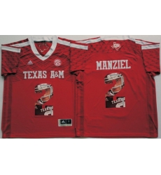 Texas A 26M Aggies 2 Johnny Manziel Red Portrait Number College Jersey Texas A 26M Aggies 2 Johnny Manziel Red Portrait Number College Jersey