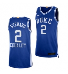 Duke Blue Devils Dj Steward Blue Equality Social Justice Men Jersey Duke Blue Devils Dj Steward Blue Equality Social Justice Men Jersey