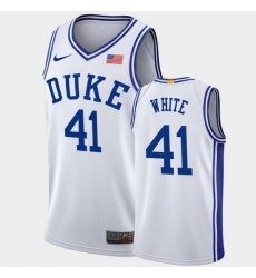 Duke Blue Devils Jack White White Authentic Men'S Jersey Duke Blue Devils Jack White White Authentic Men'S Jersey