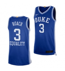 Duke Blue Devils Jeremy Roach Blue Equality Social Justice Men Jersey Duke Blue Devils Jeremy Roach Blue Equality Social Justice Men Jersey