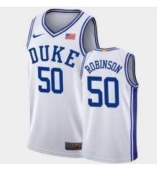 Duke Blue Devils Justin Robinson White Authentic Men'S Jersey Duke Blue Devils Justin Robinson White Authentic Men'S Jersey