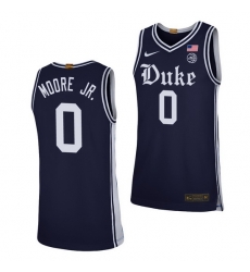 Duke Blue Devils Wendell Moore Jr. Navy Alternate Men'S Jersey Duke Blue Devils Wendell Moore Jr. Navy Alternate Men'S Jersey